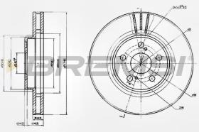 BREMSI CD6957V - DISCHI FRENO - BRAKE DISCS