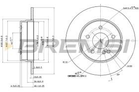 BREMSI CD6963S - DISCHI FRENO - BRAKE DISCS