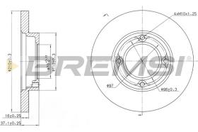BREMSI CD6968S - DISCHI FRENO - BRAKE DISCS