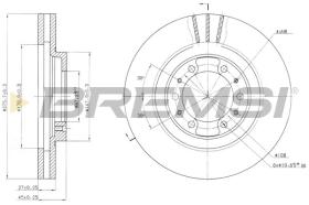 BREMSI CD6974V - DISCHI FRENO - BRAKE DISCS