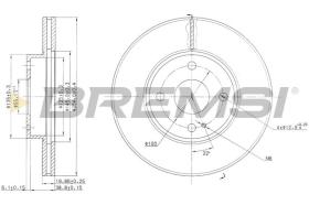 BREMSI CD6975V - DISCHI FRENO - BRAKE DISCS