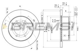 BREMSI CD6976V - DISCHI FRENO - BRAKE DISCS