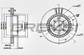 BREMSI CD6978V - DISCHI FRENO - BRAKE DISCS