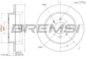 BREMSI CD6988S - DISCHI FRENO - BRAKE DISCS