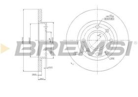 BREMSI CD6995S - DISCHI FRENO - BRAKE DISCS