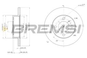 BREMSI CD6998S - DISCHI FRENO - BRAKE DISCS