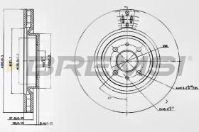 BREMSI CD7002V - DISCHI FRENO - BRAKE DISCS