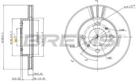 BREMSI CD7005V - DISCHI FRENO - BRAKE DISCS