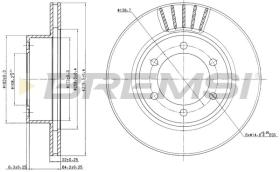 BREMSI CD7008V - DISCHI FRENO - BRAKE DISCS