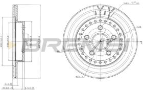 BREMSI CD7009V - DISCHI FRENO - BRAKE DISCS