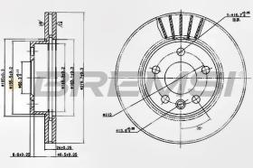 BREMSI CD7010V - DISCHI FRENO - BRAKE DISCS
