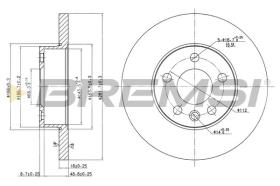 BREMSI CD7011S - DISCHI FRENO - BRAKE DISCS