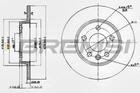 BREMSI CD7012S - DISCHI FRENO - BRAKE DISCS