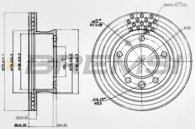 BREMSI CD7013V - DISCHI FRENO - BRAKE DISCS