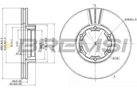BREMSI CD7016V - DISCHI FRENO - BRAKE DISCS