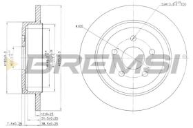 BREMSI CD7026S - DISCHI FRENO - BRAKE DISCS