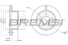 BREMSI CD7027V - DISCHI FRENO - BRAKE DISCS