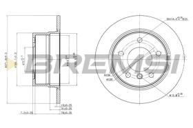 BREMSI CD7028S - DISCHI FRENO - BRAKE DISCS