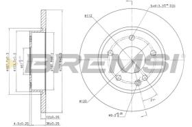 BREMSI CD7034S - DISCHI FRENO - BRAKE DISCS