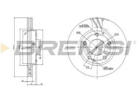 BREMSI CD7035V - DISCHI FRENO - BRAKE DISCS