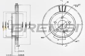 BREMSI CD7036V - DISCHI FRENO - BRAKE DISCS