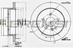 BREMSI CD7037S - DISCHI FRENO - BRAKE DISCS