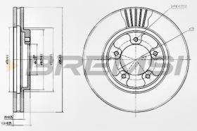 BREMSI CD7039V - DISCHI FRENO - BRAKE DISCS