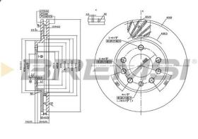 BREMSI CD7042V - DISCHI FRENO - BRAKE DISCS