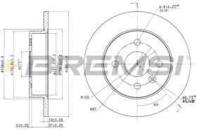 BREMSI CD7043S - DISCHI FRENO - BRAKE DISCS