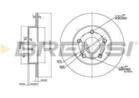 BREMSI CD7044S - DISCHI FRENO - BRAKE DISCS