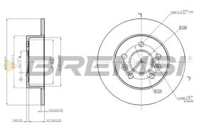 BREMSI CD7056S - DISCHI FRENO - BRAKE DISCS