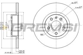 BREMSI CD7057S - DISCHI FRENO - BRAKE DISCS