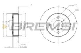 BREMSI CD7058S - DISCHI FRENO - BRAKE DISCS