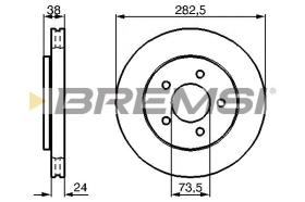 BREMSI CD7059V - DISCHI FRENO - BRAKE DISCS