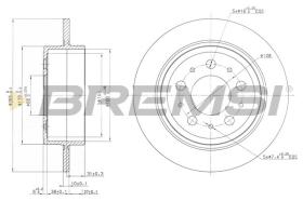 BREMSI CD7060S - DISCHI FRENO - BRAKE DISCS