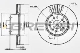 BREMSI CD7061V - DISCHI FRENO - BRAKE DISCS