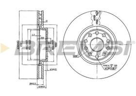 BREMSI CD7062V - DISCHI FRENO - BRAKE DISCS