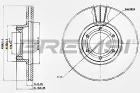 BREMSI CD7067V - DISCHI FRENO - BRAKE DISCS