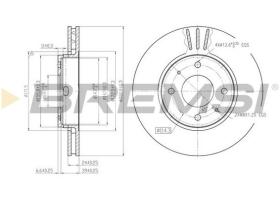 BREMSI CD7068V - DISCHI FRENO - BRAKE DISCS