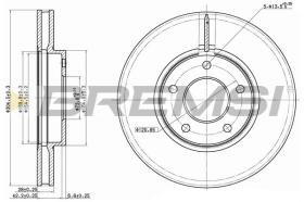 BREMSI CD7069V - DISCHI FRENO - BRAKE DISCS