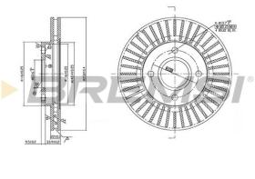 BREMSI CD7072V - DISCHI FRENO - BRAKE DISCS