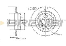 BREMSI CD7073V - DISCHI FRENO - BRAKE DISCS