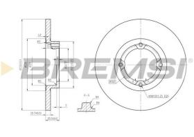 BREMSI CD7076S - DISCHI FRENO - BRAKE DISCS