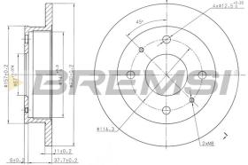 BREMSI CD7077S - DISCHI FRENO - BRAKE DISCS