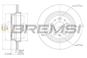 BREMSI CD7079S - DISCHI FRENO - BRAKE DISCS