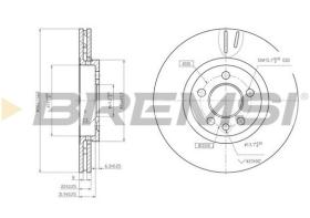 BREMSI CD7080V - DISCHI FRENO - BRAKE DISCS