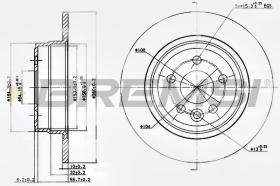 BREMSI CD7081S - DISCHI FRENO - BRAKE DISCS