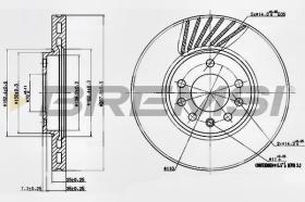 BREMSI CD7082V - DISCHI FRENO - BRAKE DISCS