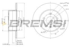 BREMSI CD7083S - DISCHI FRENO - BRAKE DISCS