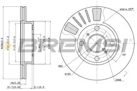 BREMSI CD7094V - DISCHI FRENO - BRAKE DISCS